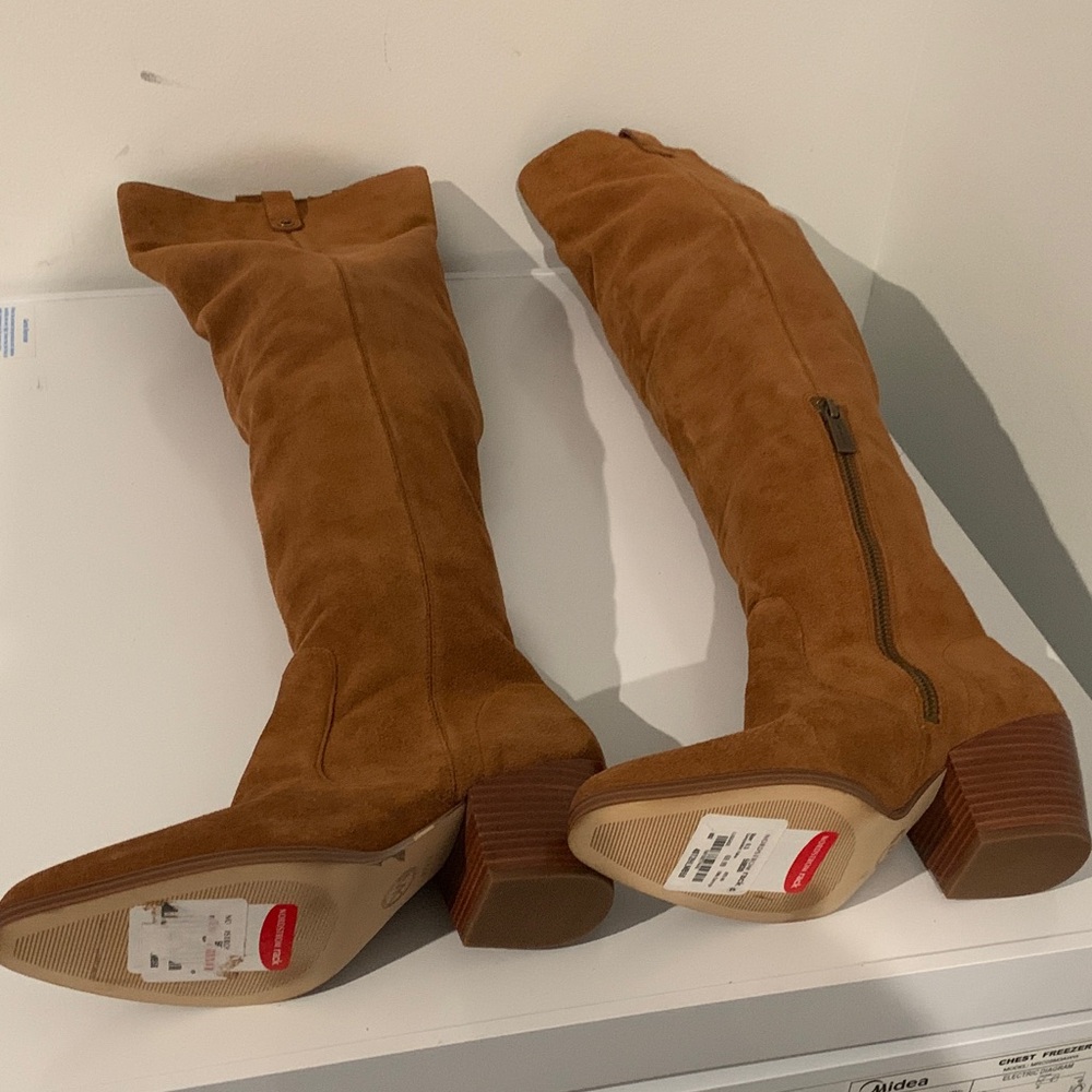 Michael Kors Tan Over the Knee Boots - Picture 5 of 8